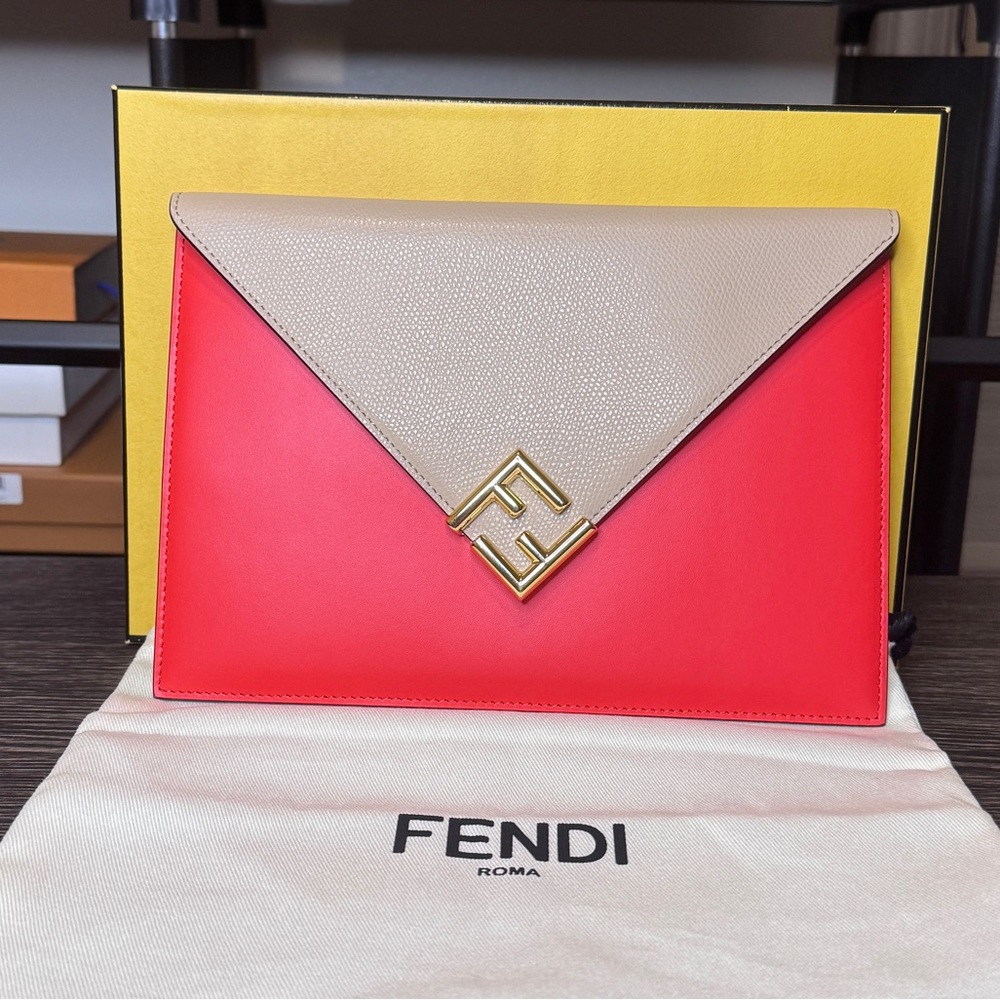 Fendi FF Diamonds Flat Pouch
